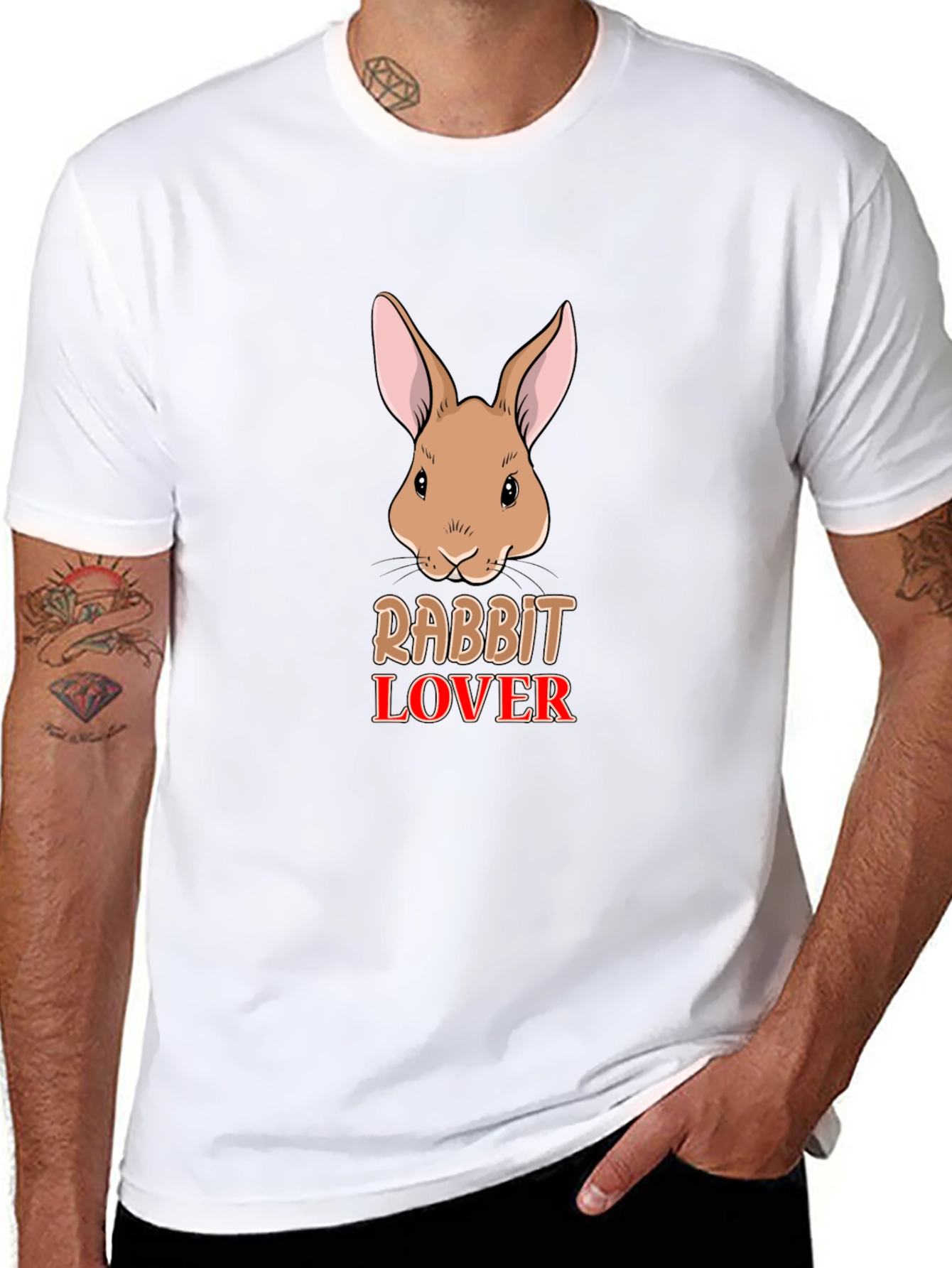 Rabbit Lover T-Shirt Cute Bunny Graphic Tee