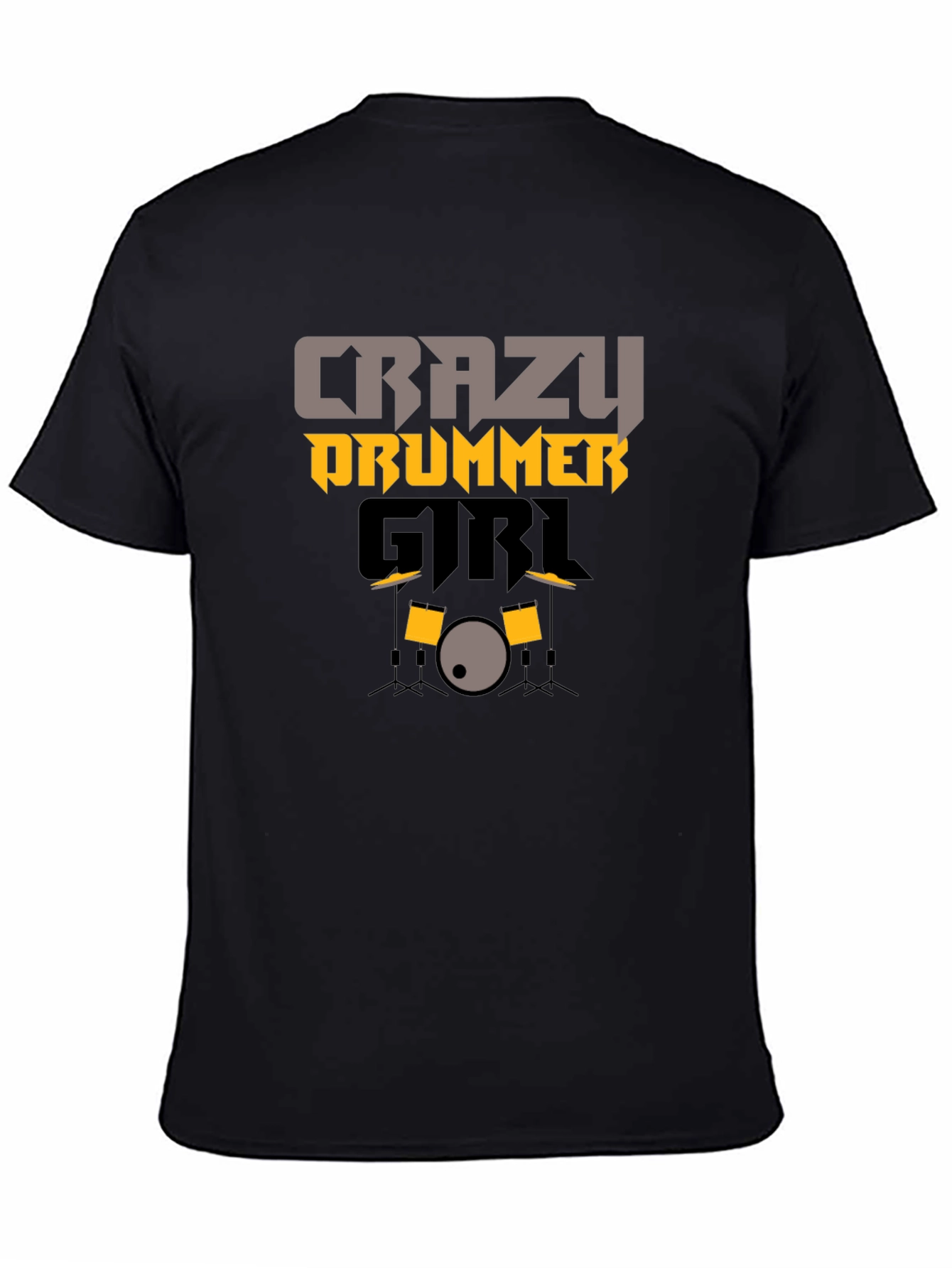 Crazy Drummer Girl Graphic Tee