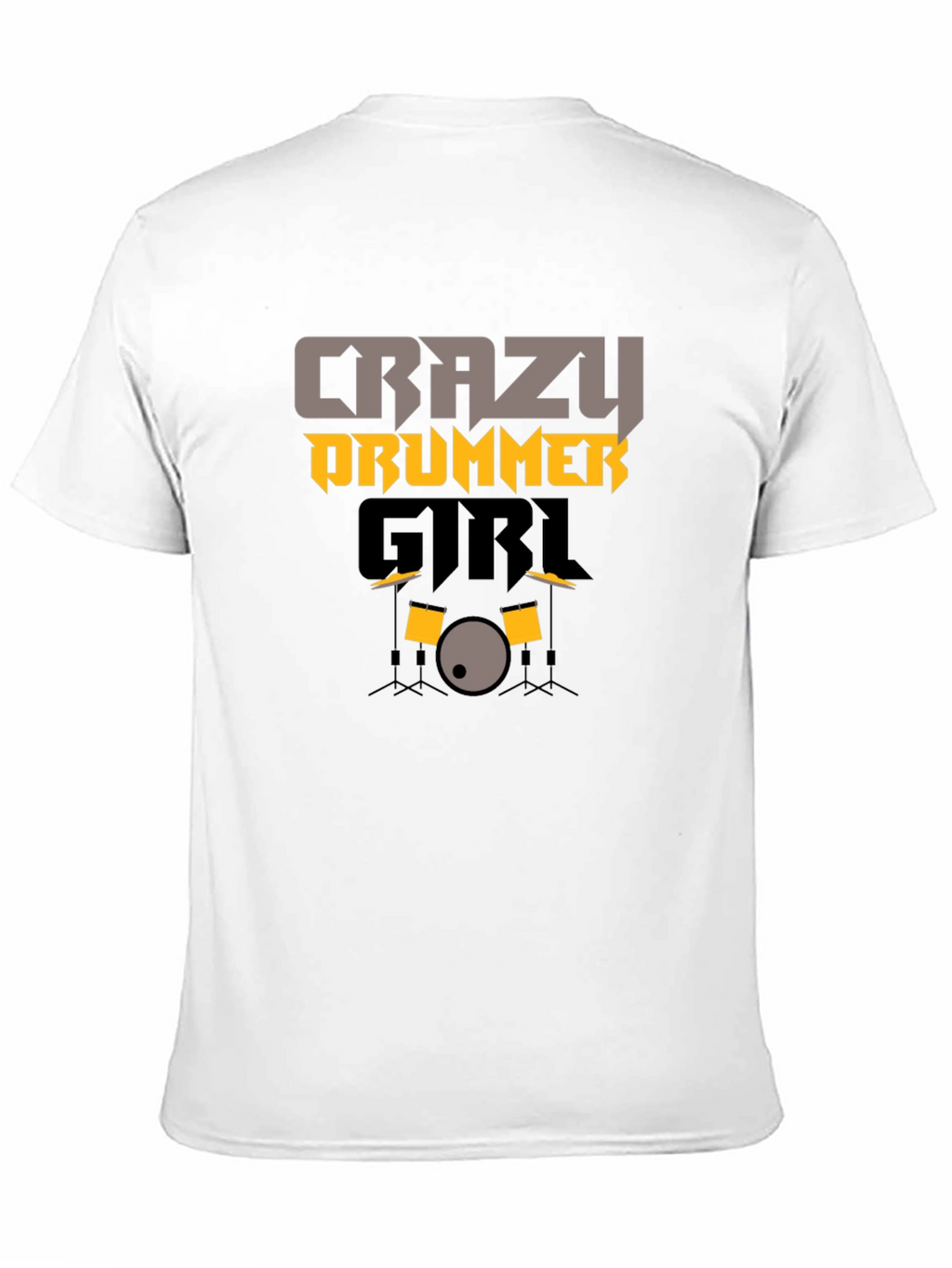 Crazy Drummer Girl Graphic Tee