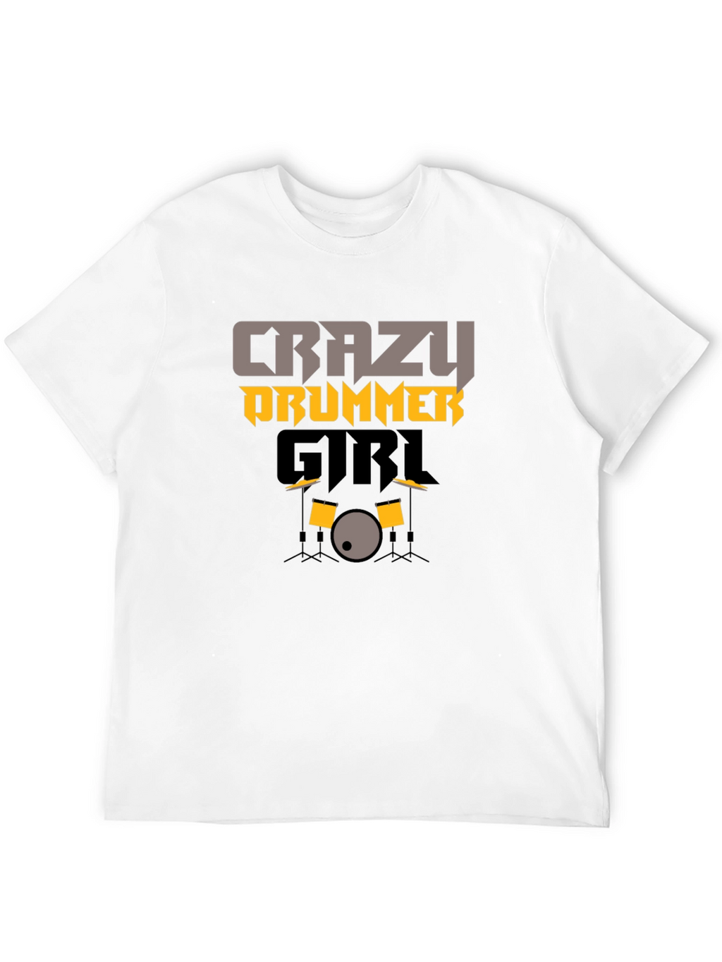 Crazy Drummer Girl Graphic Tee