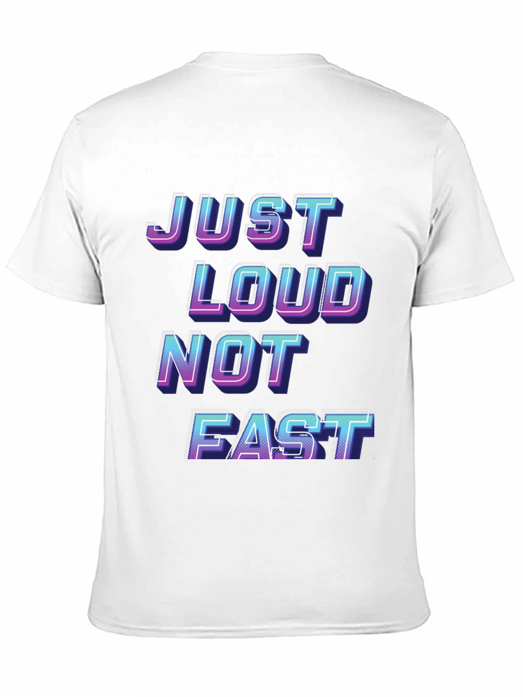Just Loud Not Fast Graphic Tee - Black
