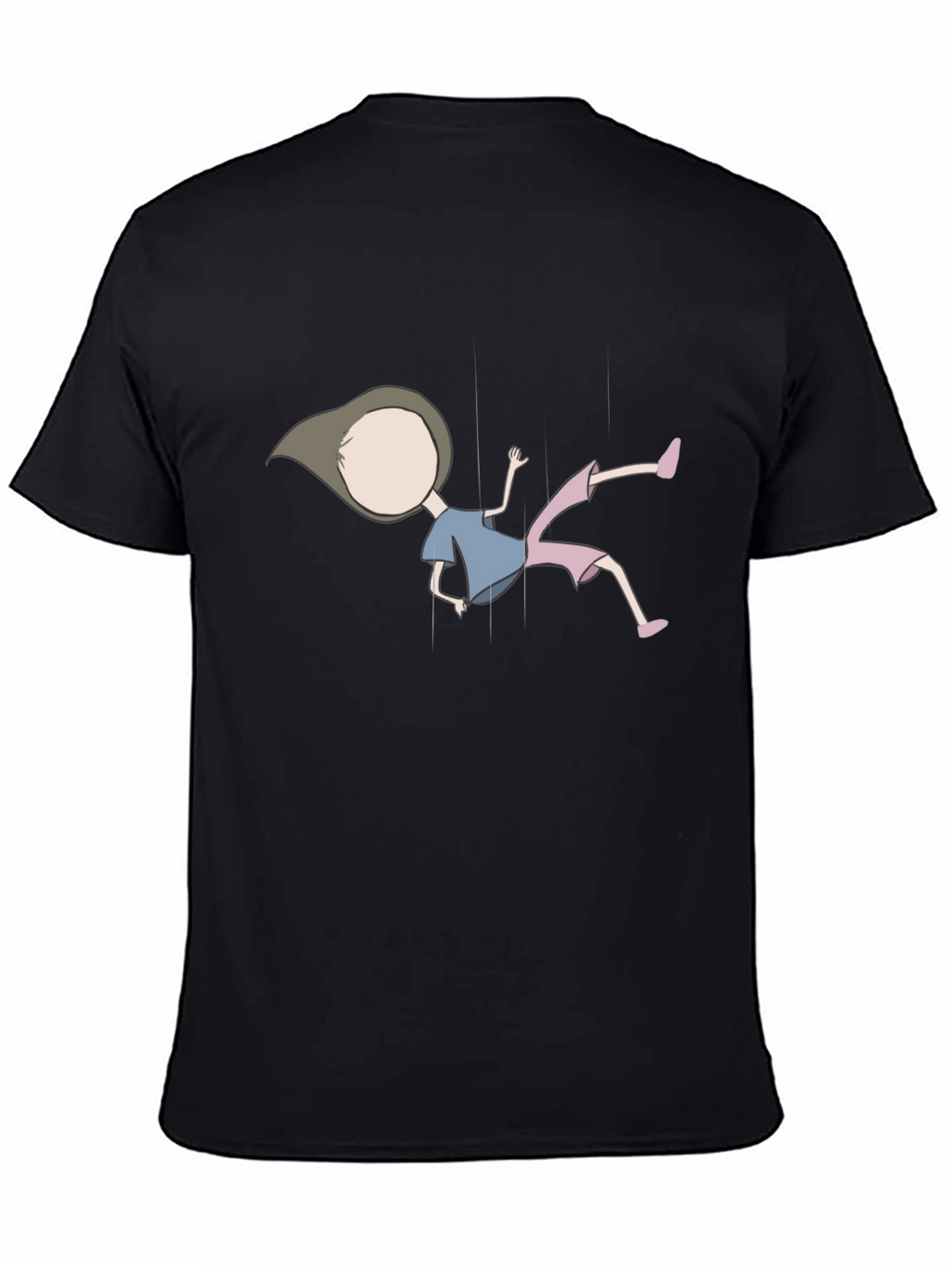 Black T-Shirt with Puppet Design