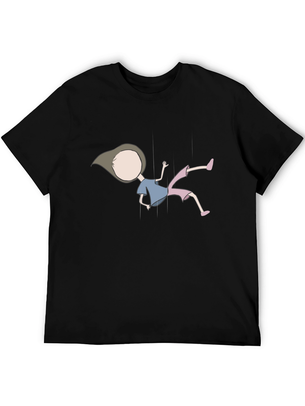 Black T-Shirt with Puppet Design
