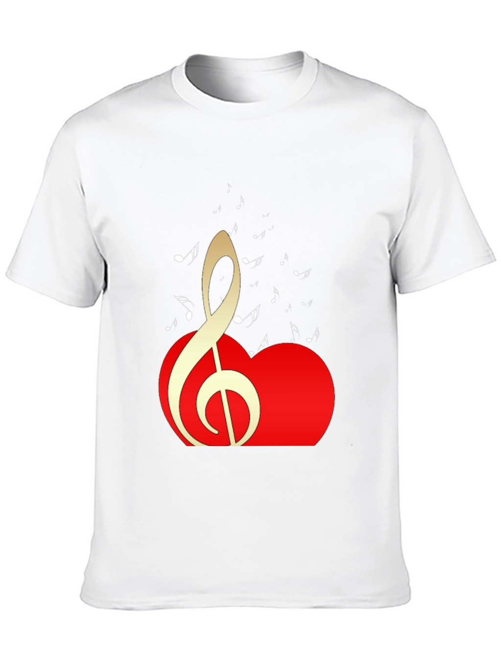 Musical Heartbeat Black T-Shirt