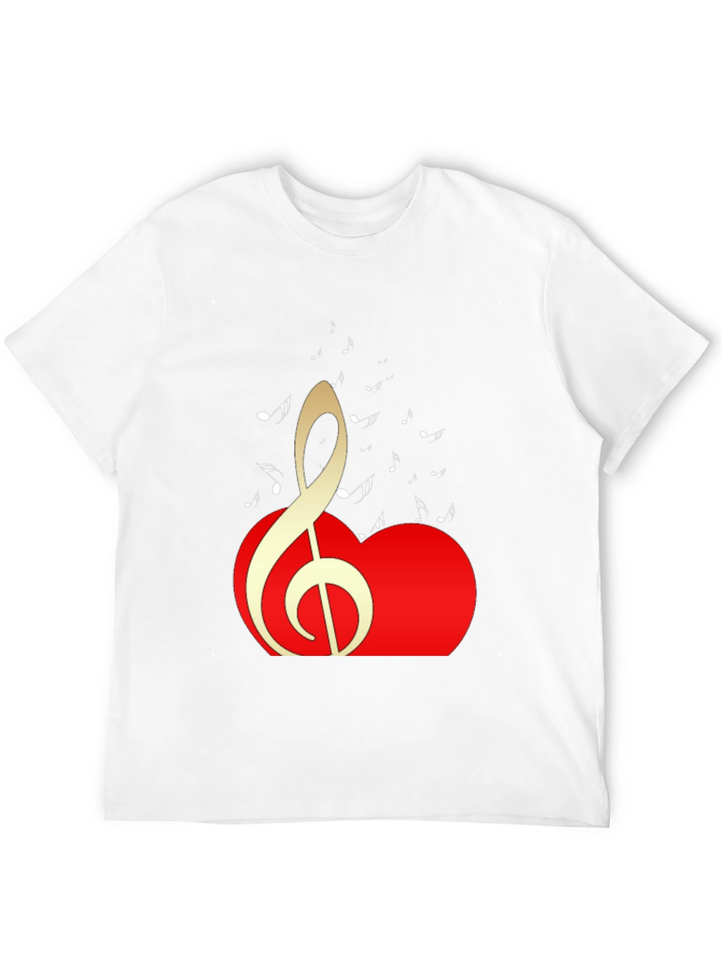 Musical Heartbeat Black T-Shirt