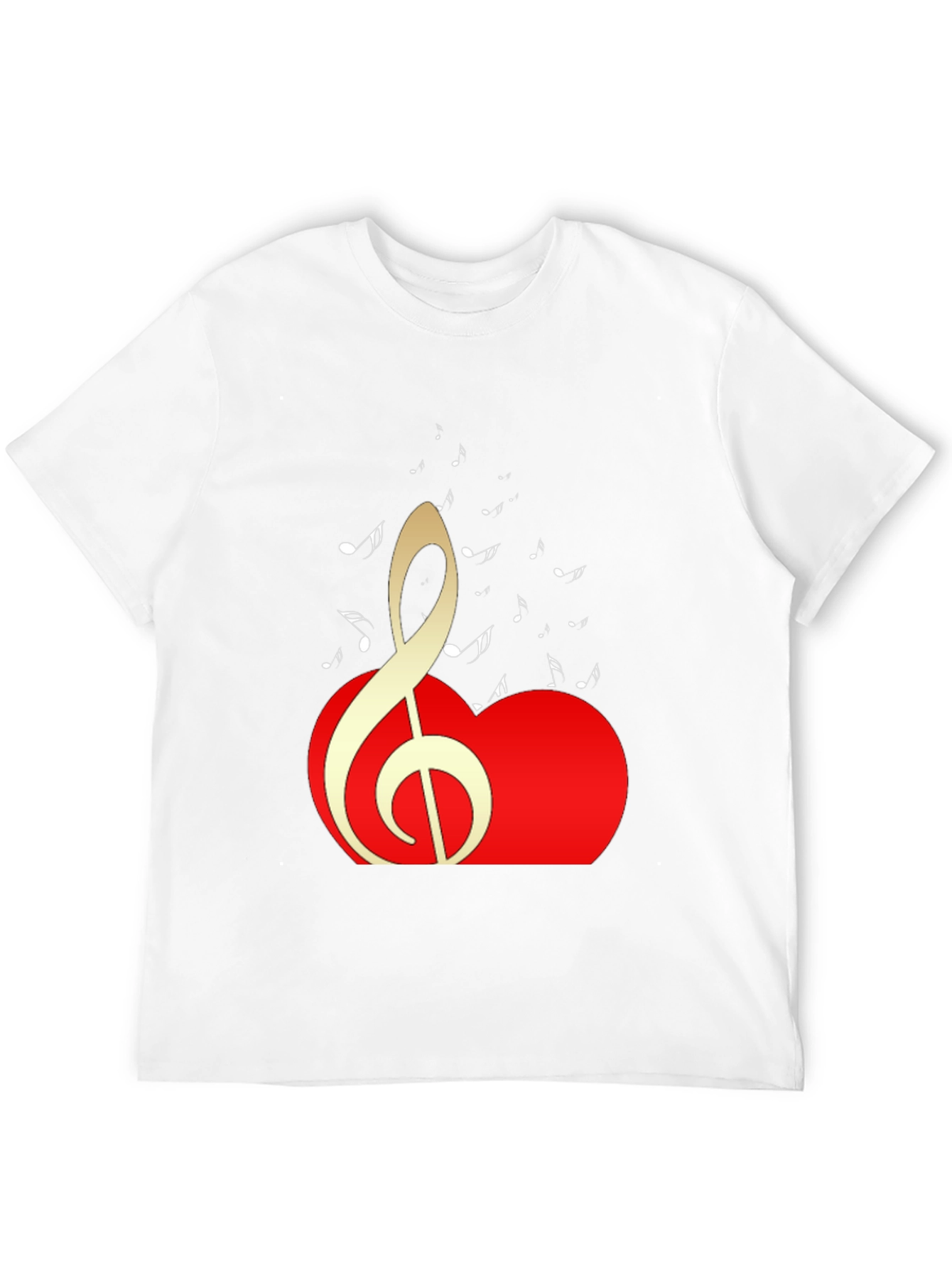 Musical Heartbeat Black T-Shirt