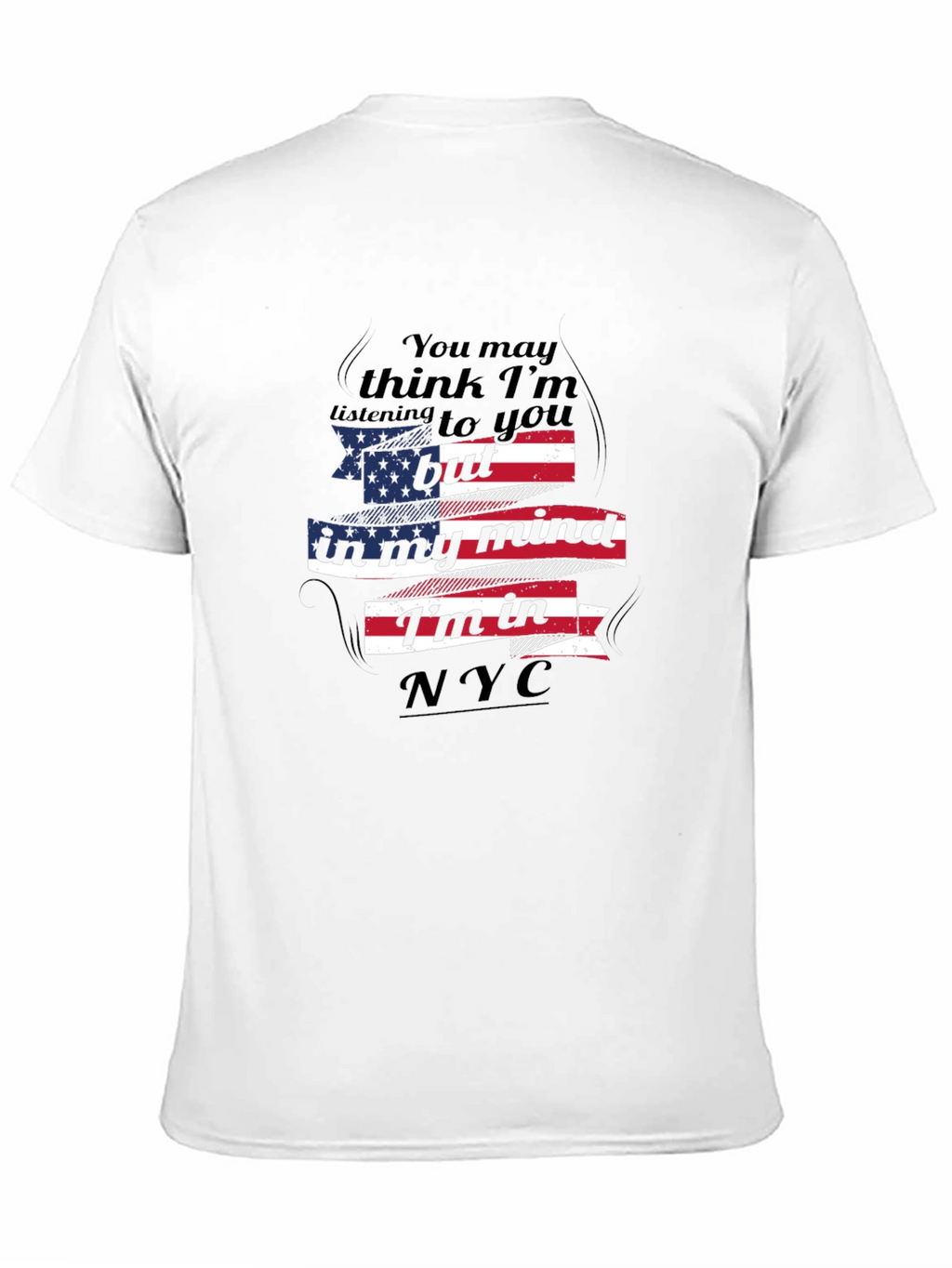 NYC Mind T-Shirt: American Flag Design Patriotic Tee
