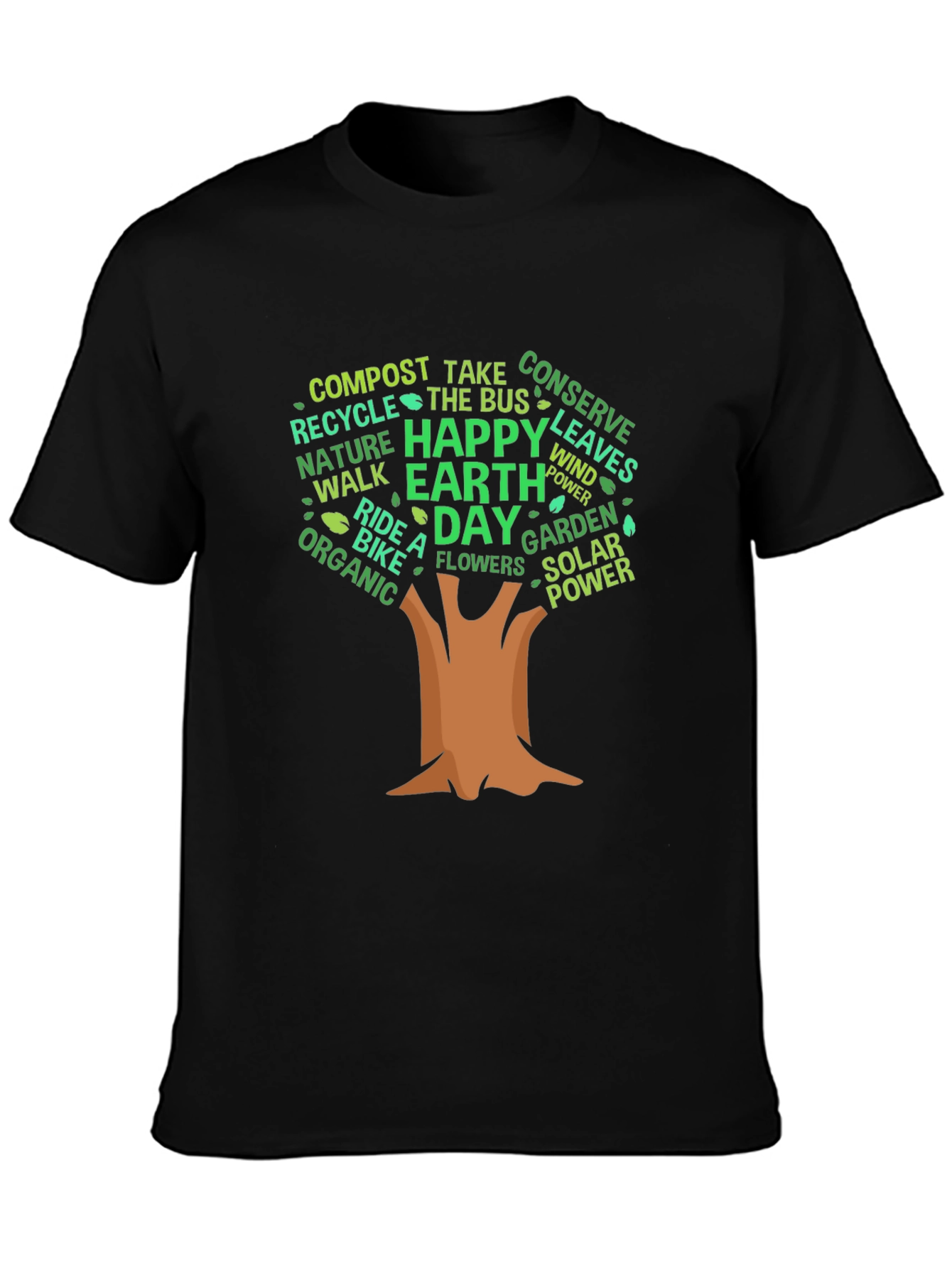 Eco-Friendly Earth Day Tree Graphic Tee