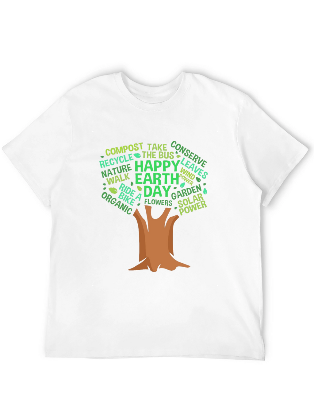 Eco-Friendly Earth Day Tree Graphic Tee