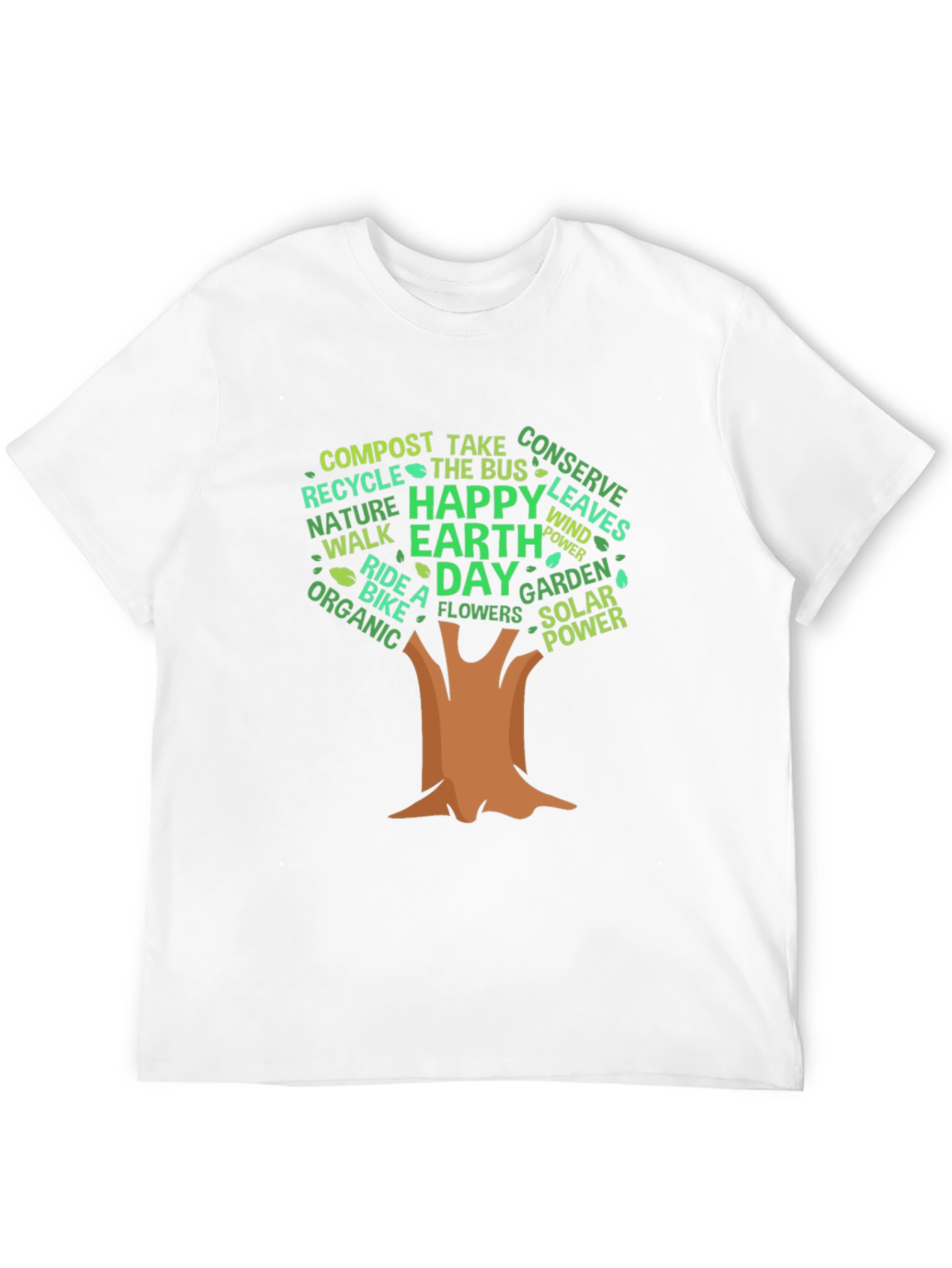 Eco-Friendly Earth Day Tree Graphic Tee