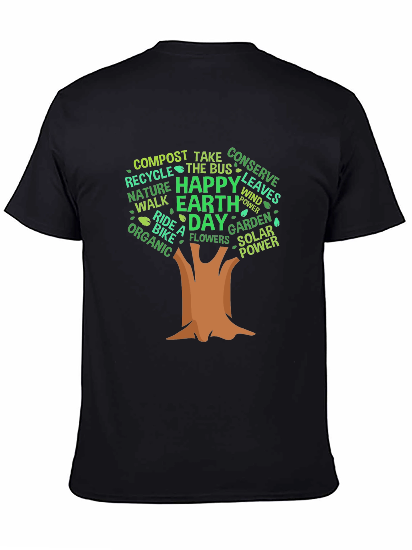 Eco-Friendly Earth Day Tree Graphic Tee