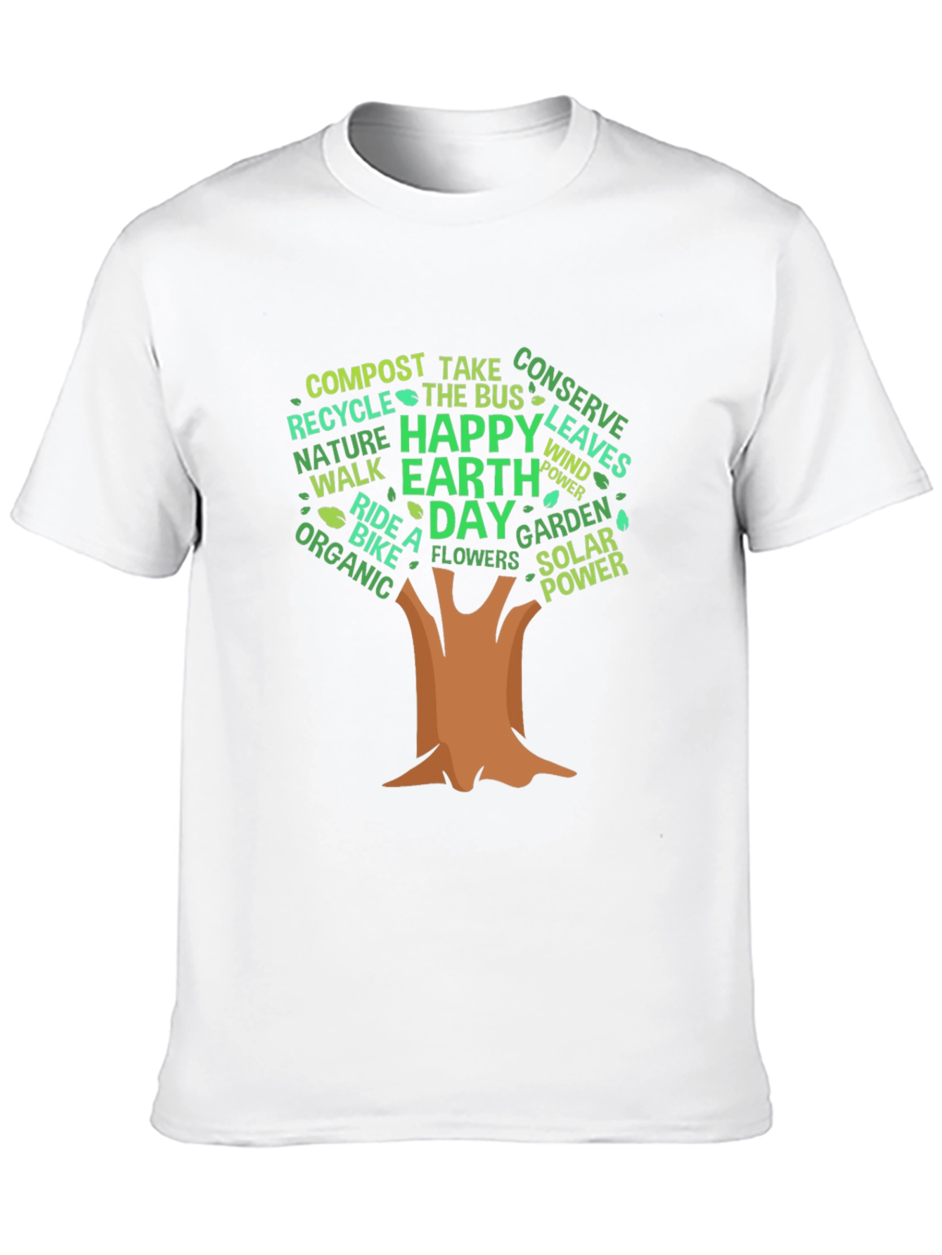 Eco-Friendly Earth Day Tree Graphic Tee
