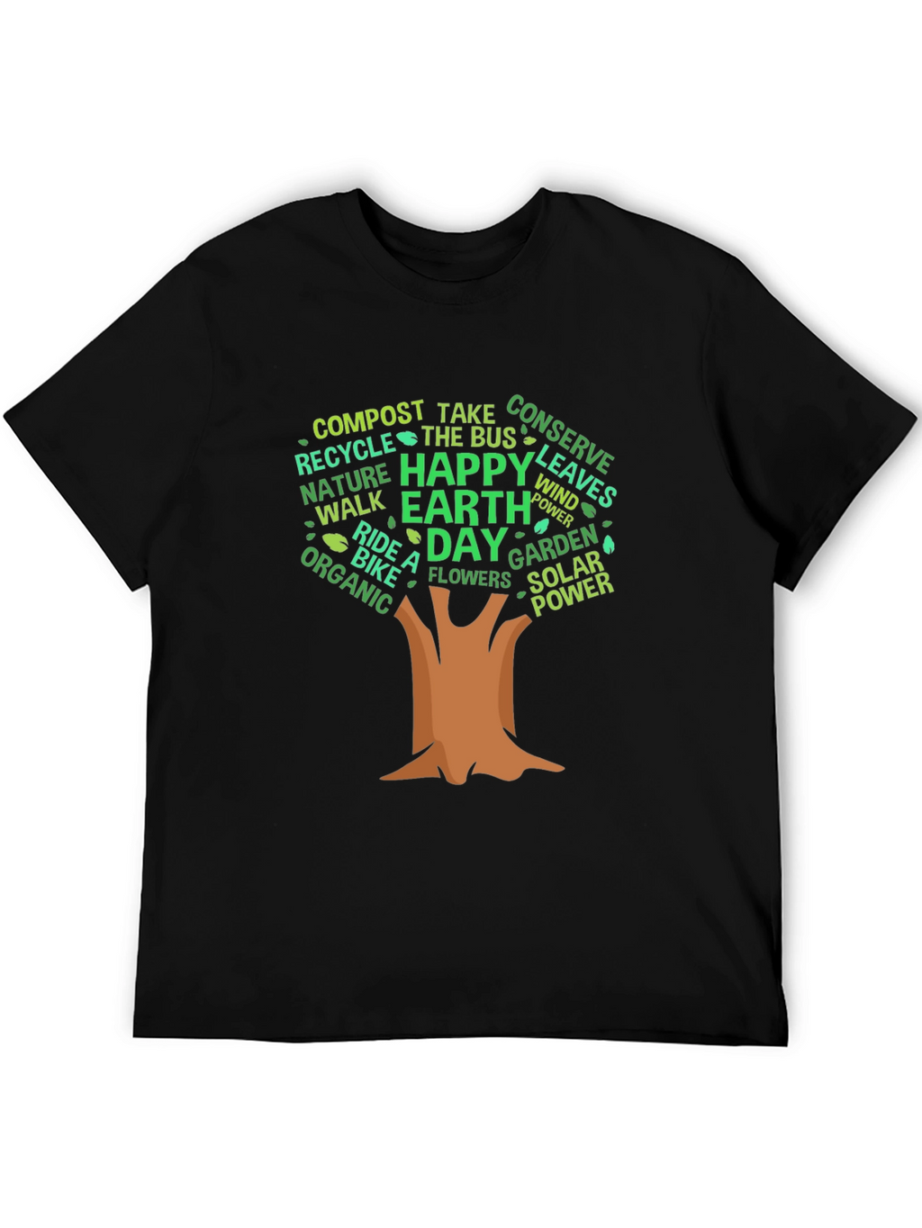 Eco-Friendly Earth Day Tree Graphic Tee