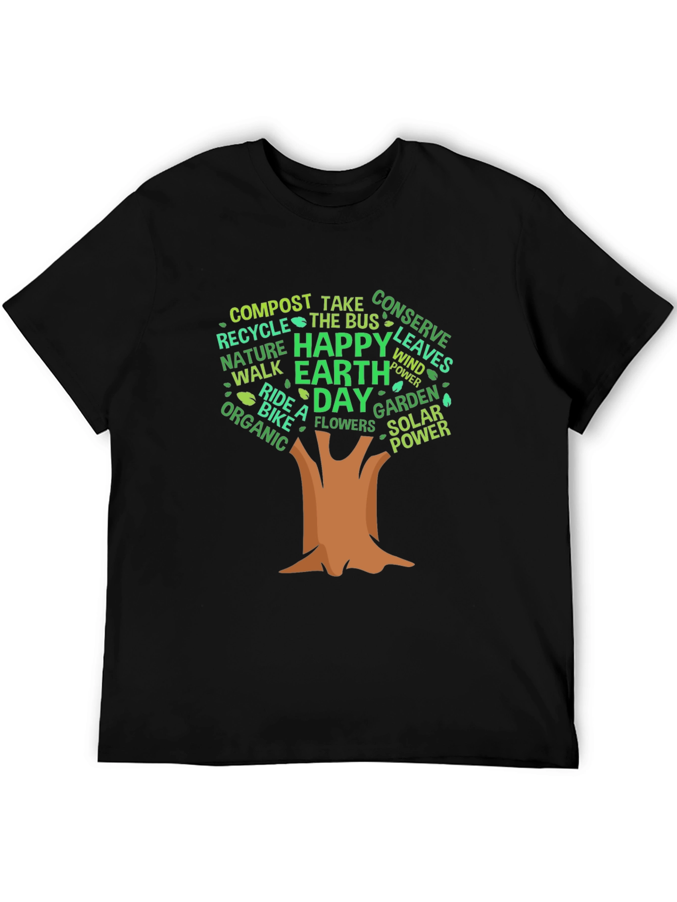 Eco-Friendly Earth Day Tree Graphic Tee
