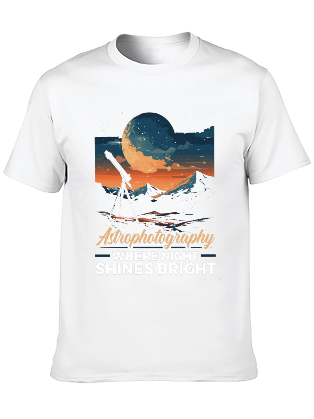 Astrophotography Night Shines Bright T-Shirt