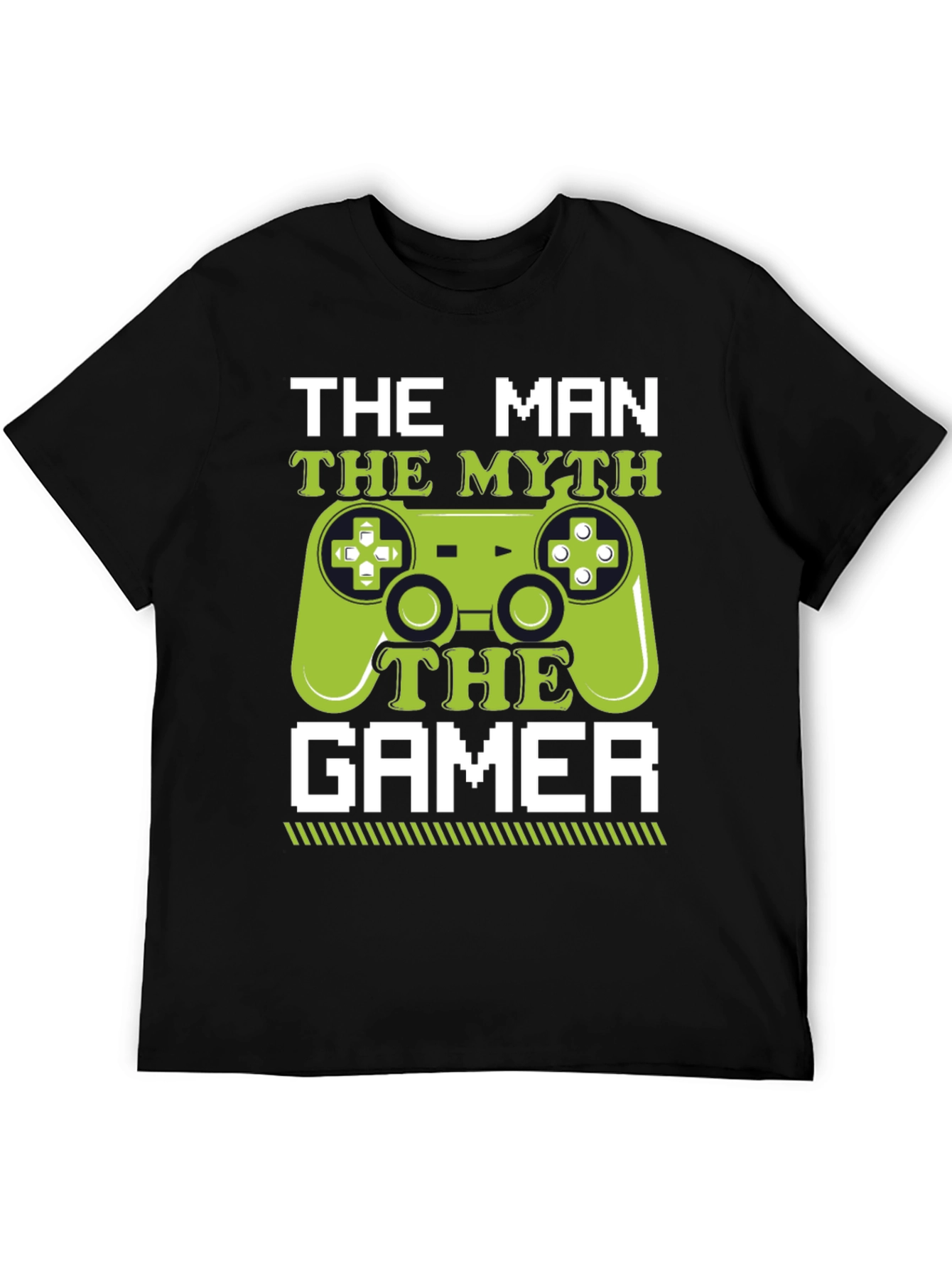 The Man The Myth The Gamer Black T-Shirt