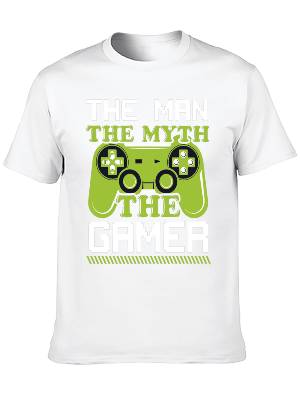 The Man The Myth The Gamer Black T-Shirt