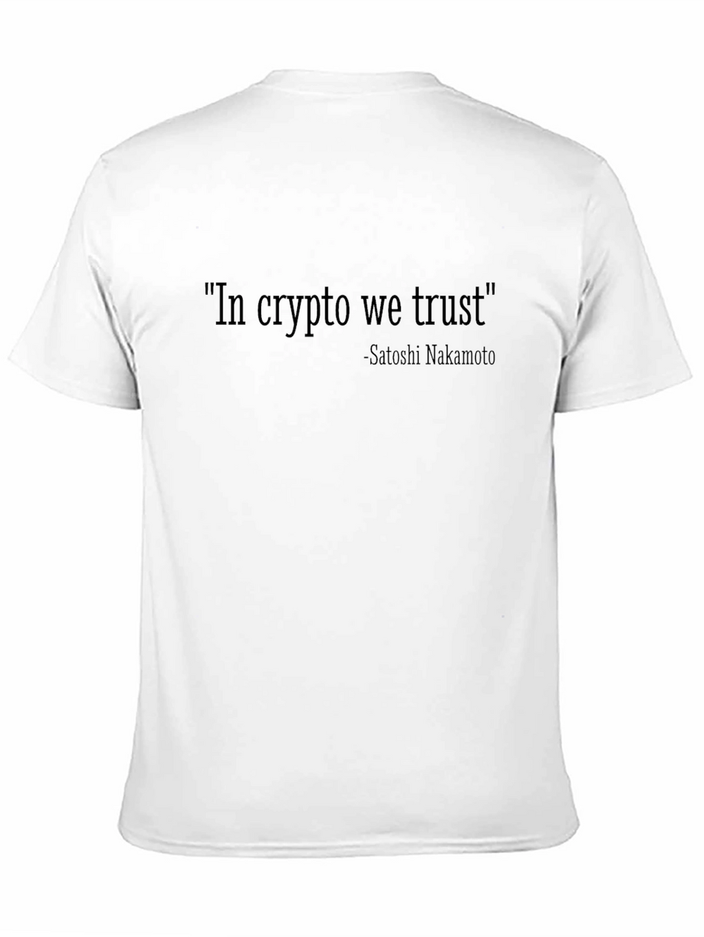 Crypto Enthusiast Tee - In Crypto We Trust T-Shirt