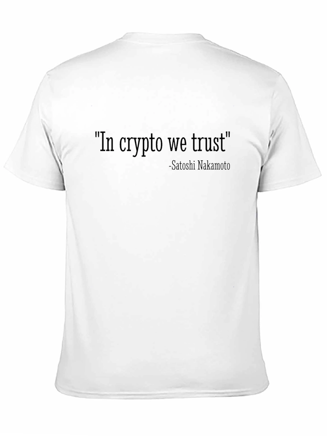 Crypto Enthusiast Tee - In Crypto We Trust T-Shirt