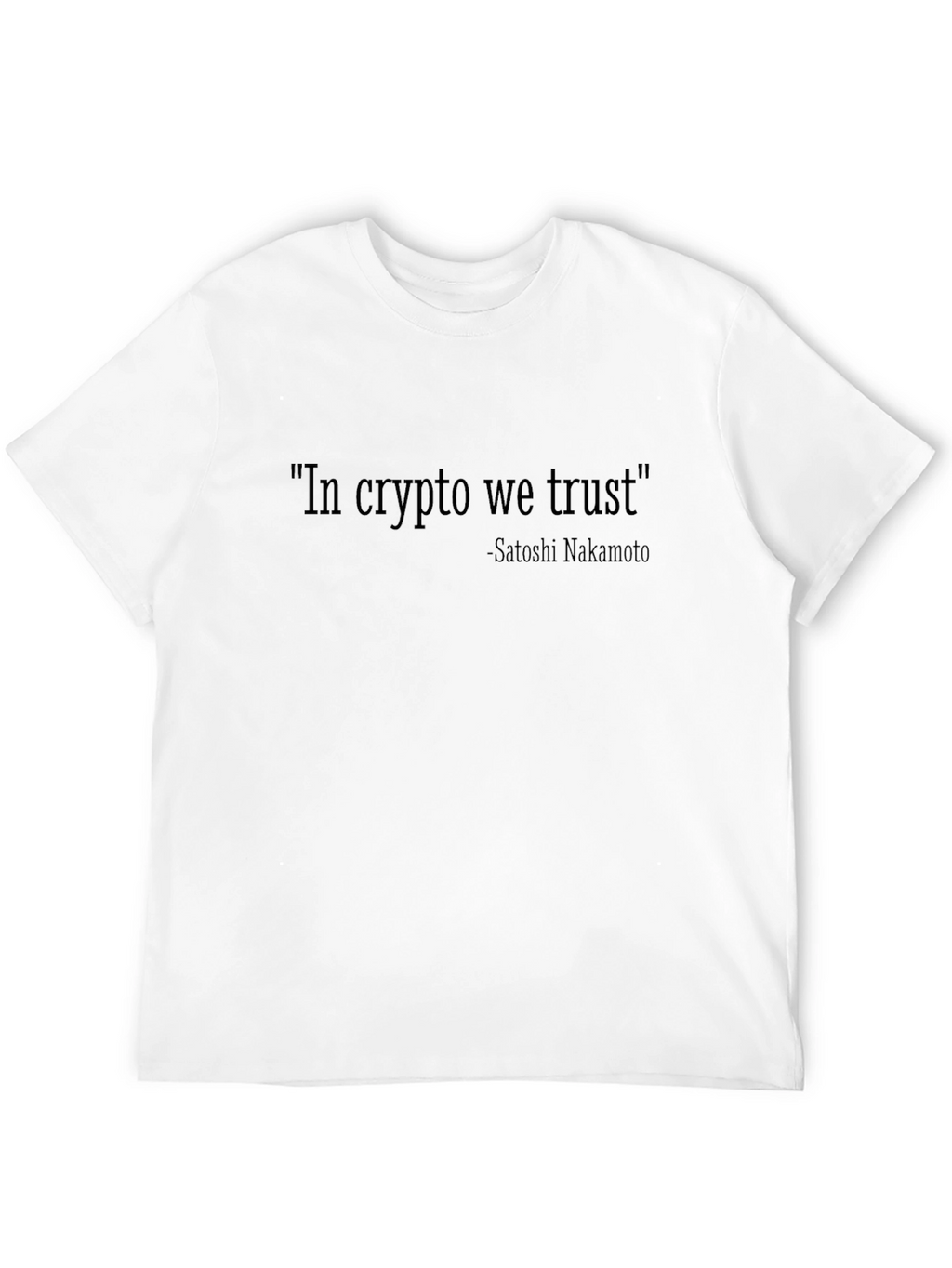 Crypto Enthusiast Tee - In Crypto We Trust T-Shirt