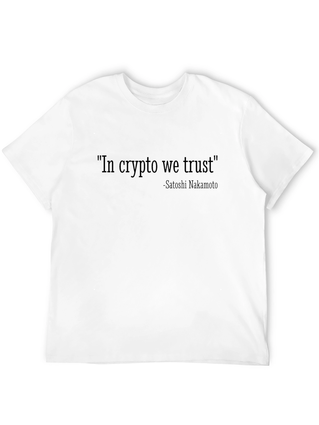 Crypto Enthusiast Tee - In Crypto We Trust T-Shirt