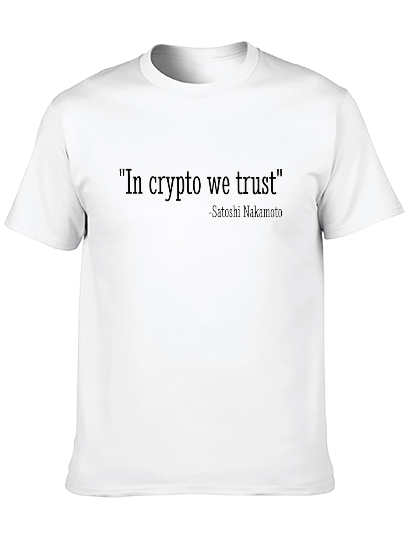 Crypto Enthusiast Tee - In Crypto We Trust T-Shirt