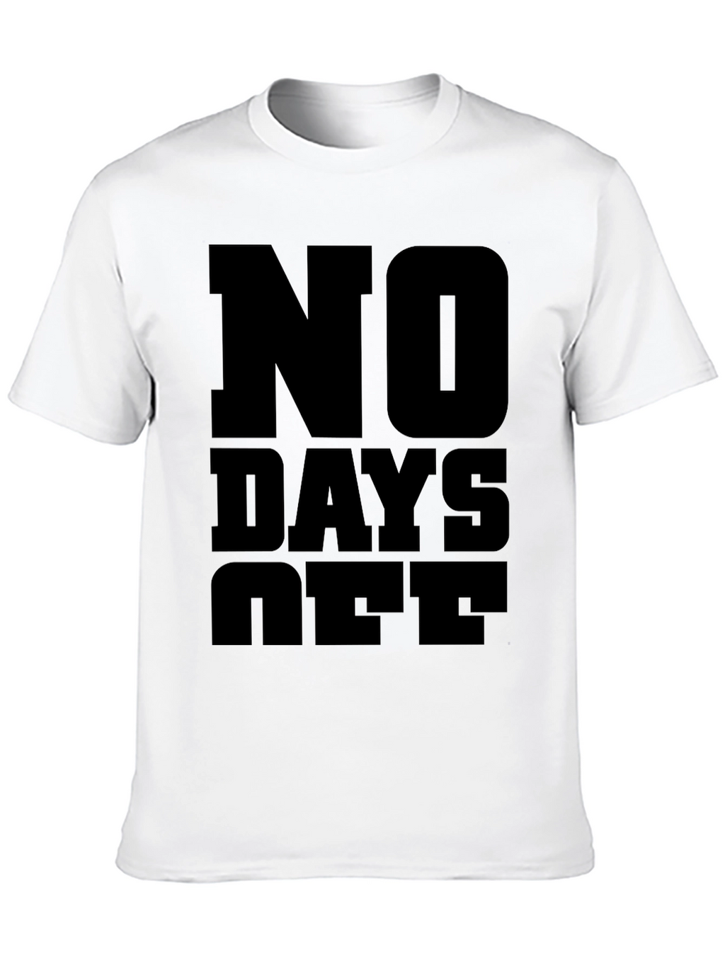 No Days Off Graphic Tee - Black