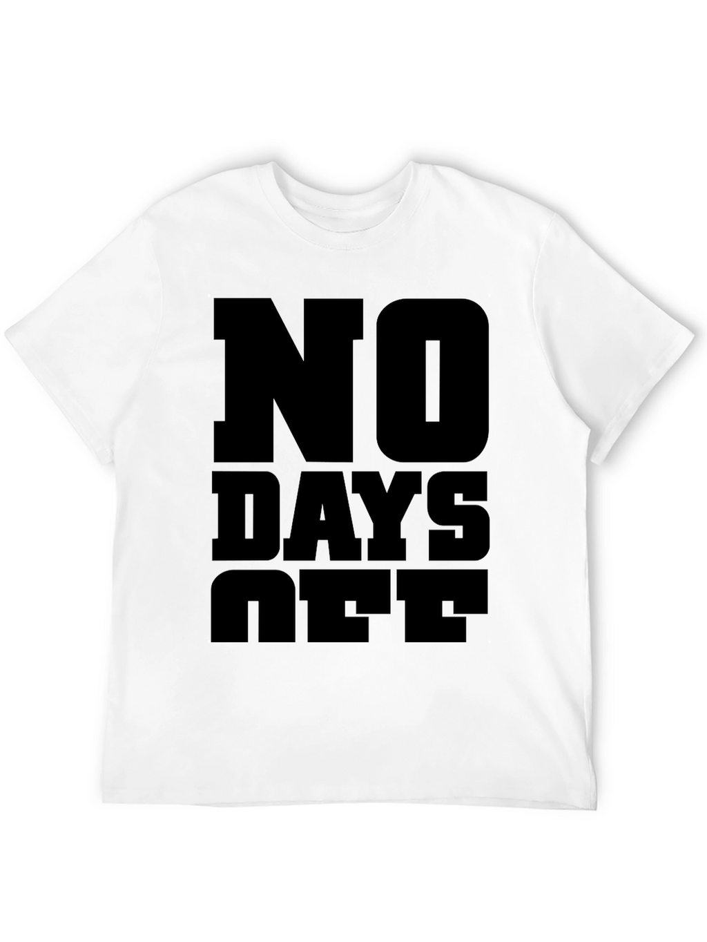 No Days Off Graphic Tee - Black