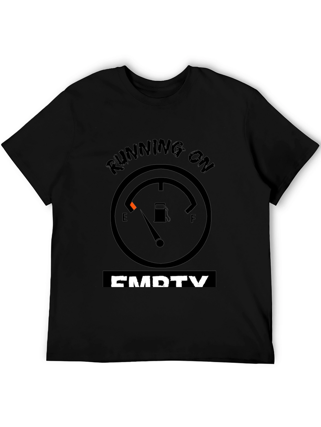 Running on Empty Graphic Tee - Black
