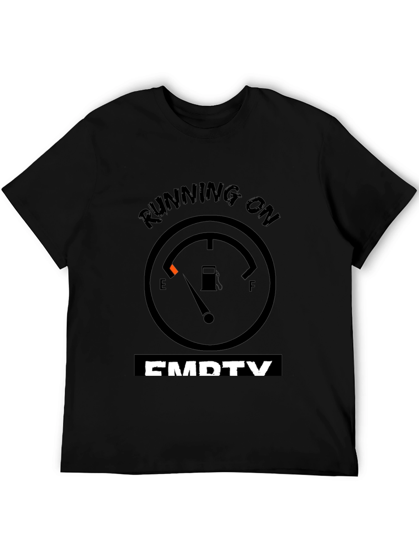 Running on Empty Graphic Tee - Black
