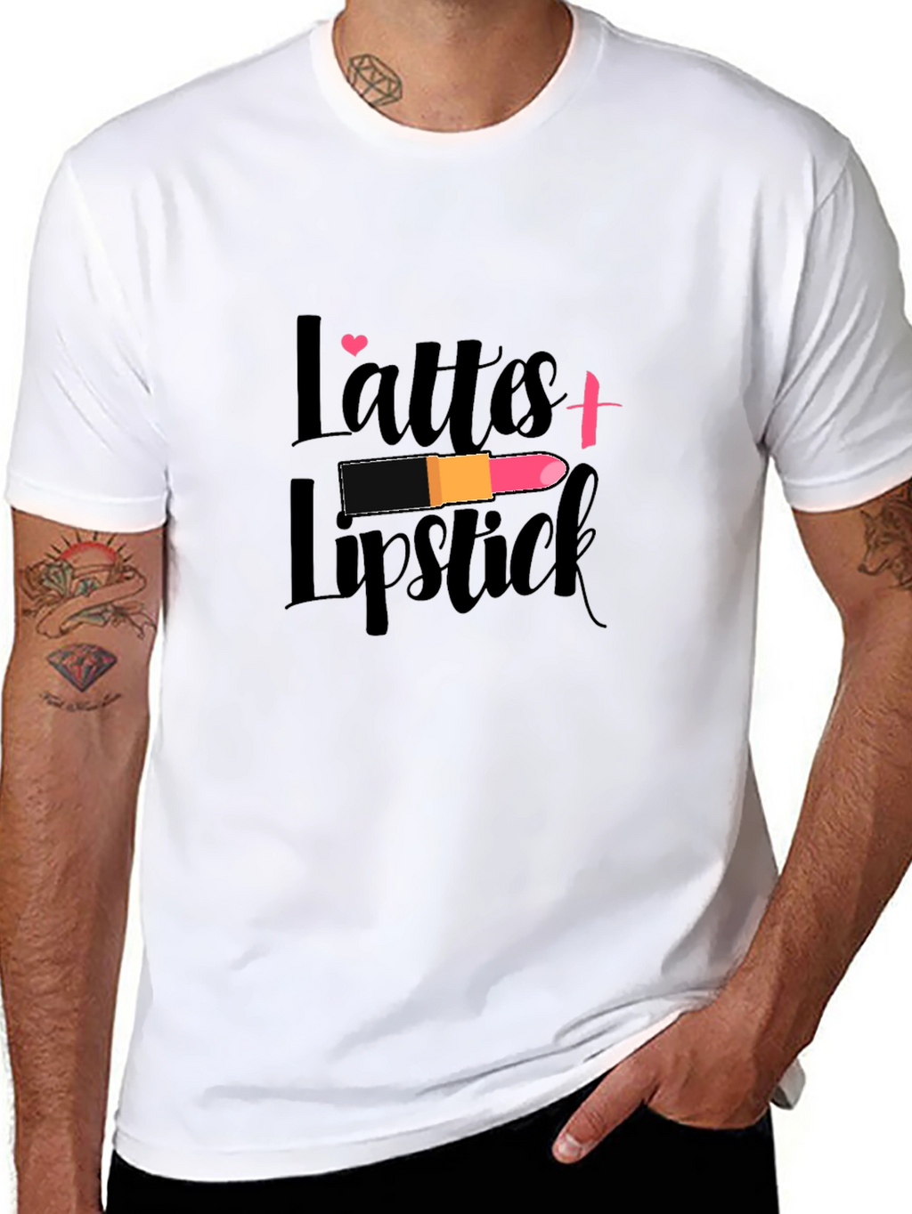 Latte and Lipstick Graphic T-Shirt