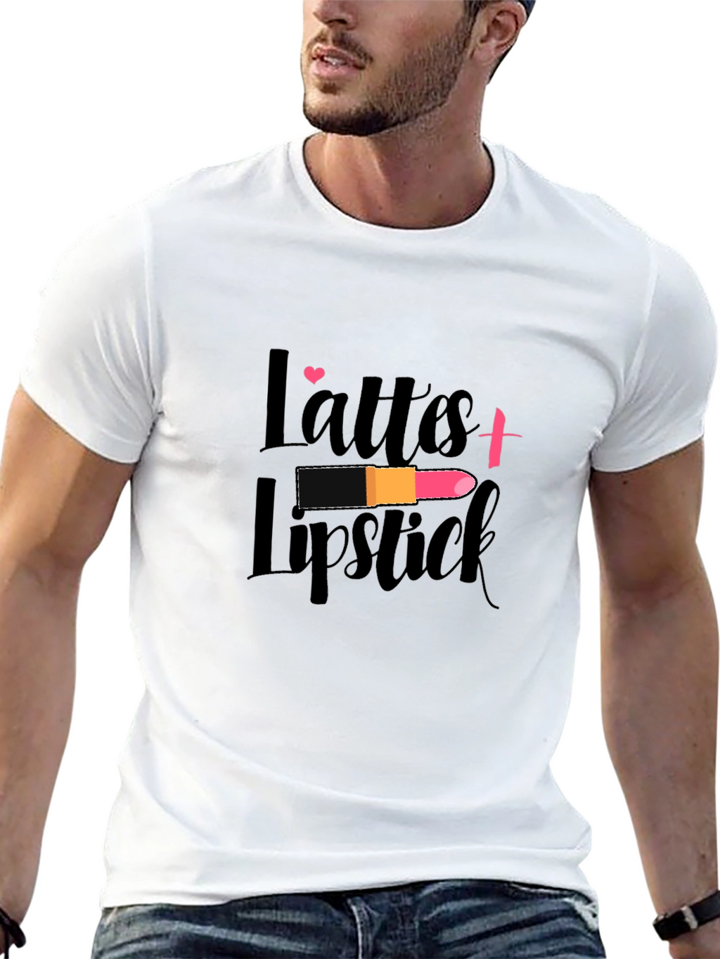 Latte and Lipstick Graphic T-Shirt