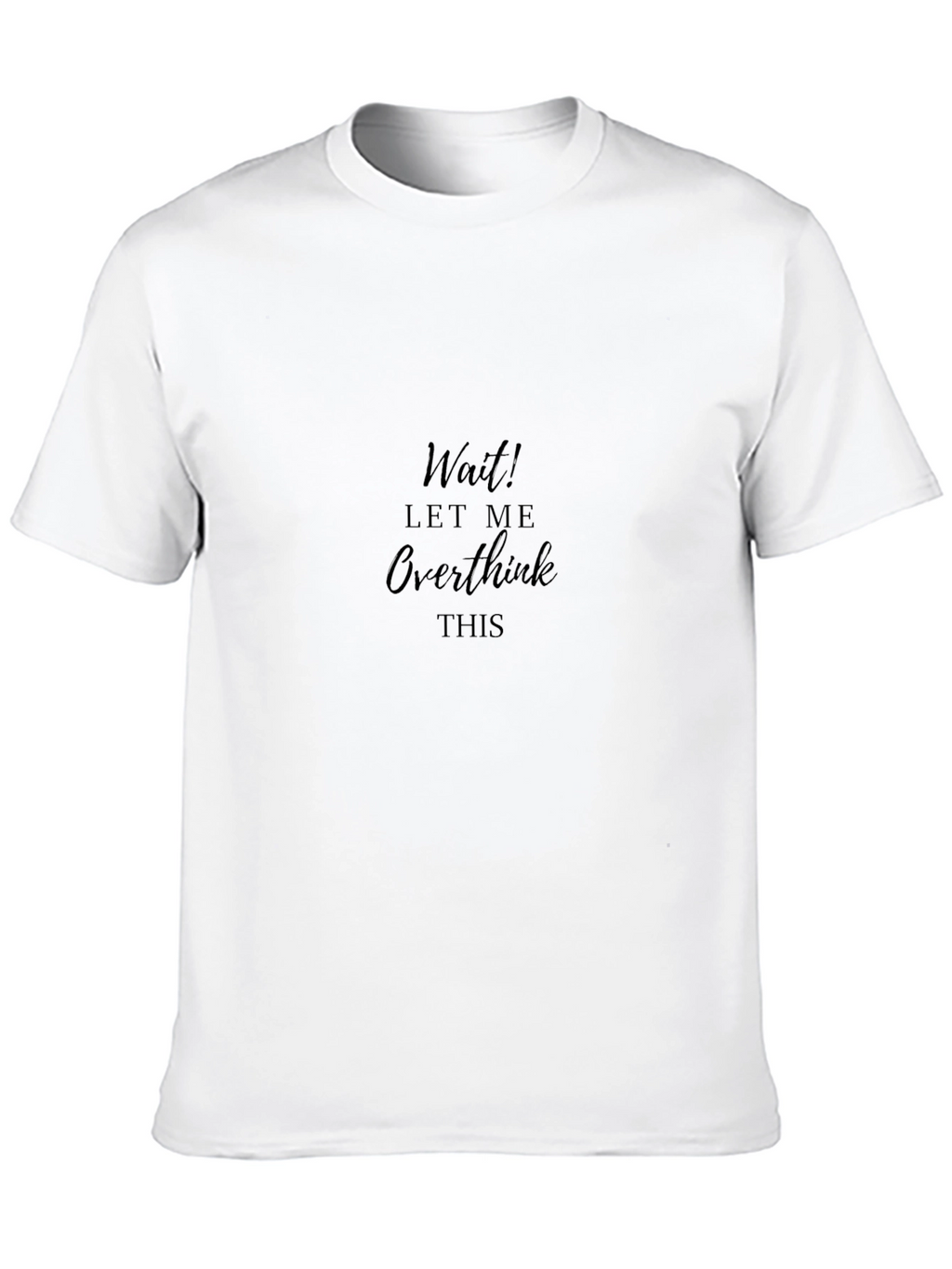 Overthinker Black Tee - Relaxed Fit Cotton T-Shirt