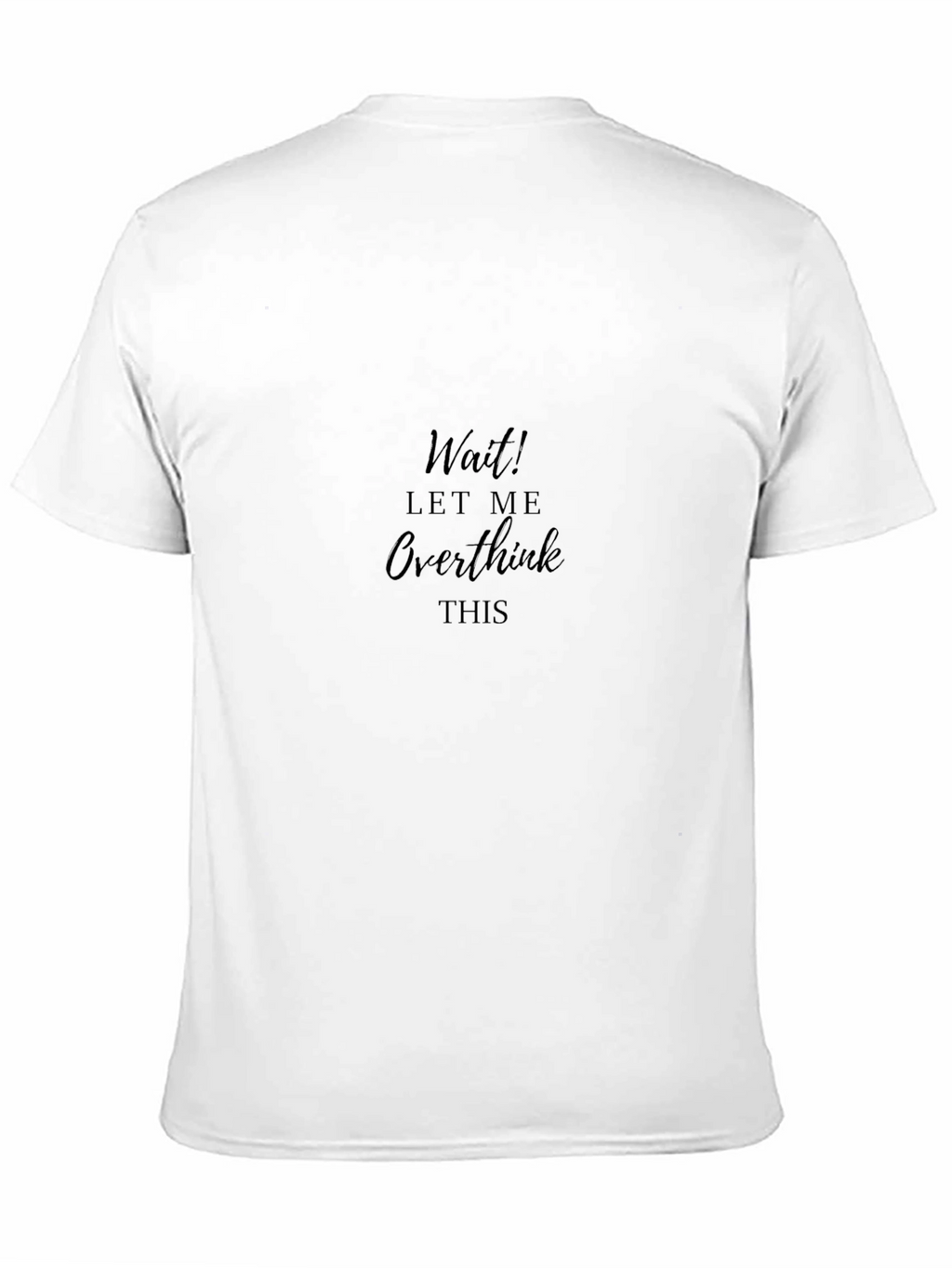 Overthinker Black Tee - Relaxed Fit Cotton T-Shirt
