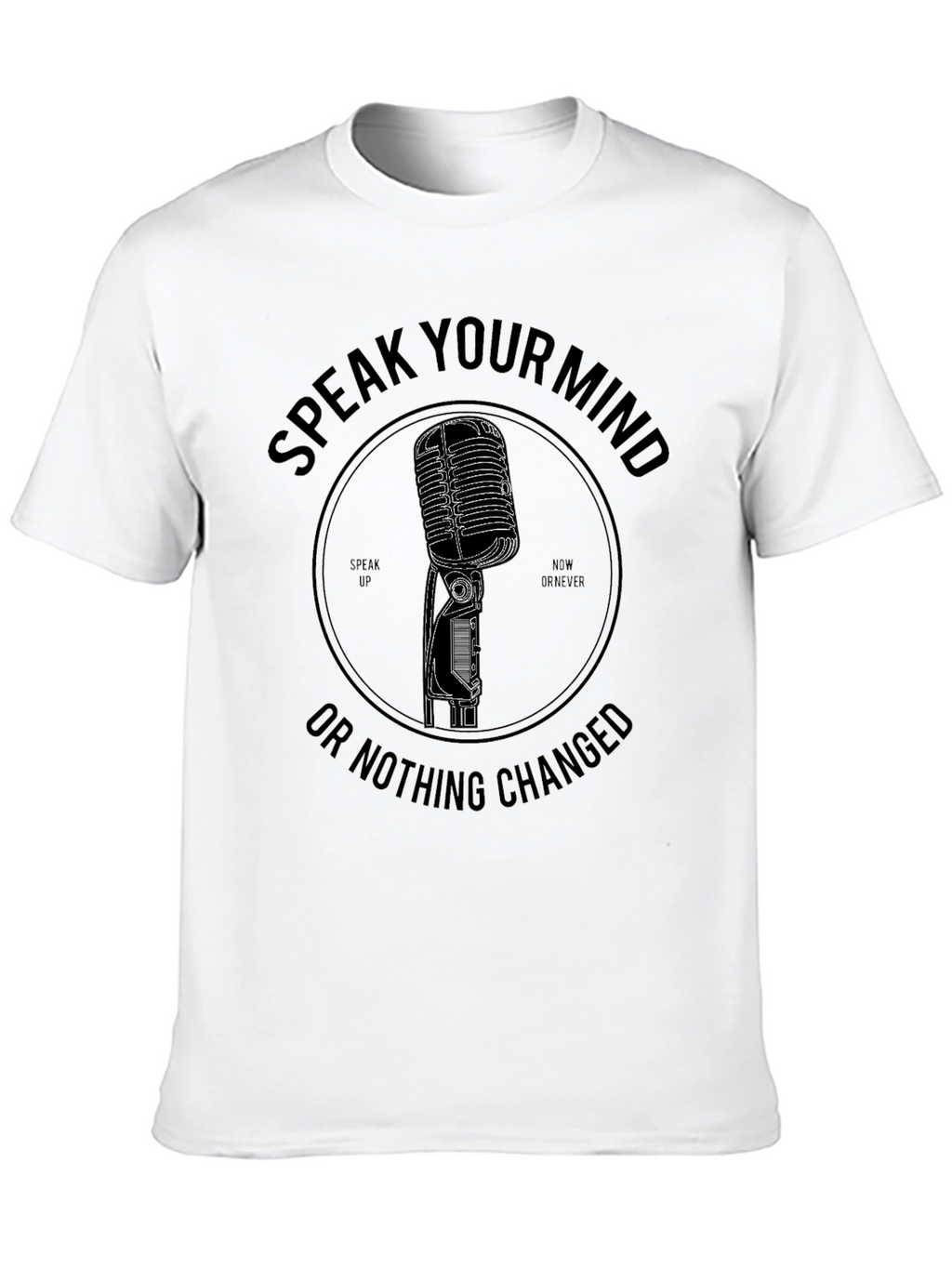 Speak Your Mind Black Graphic Tee