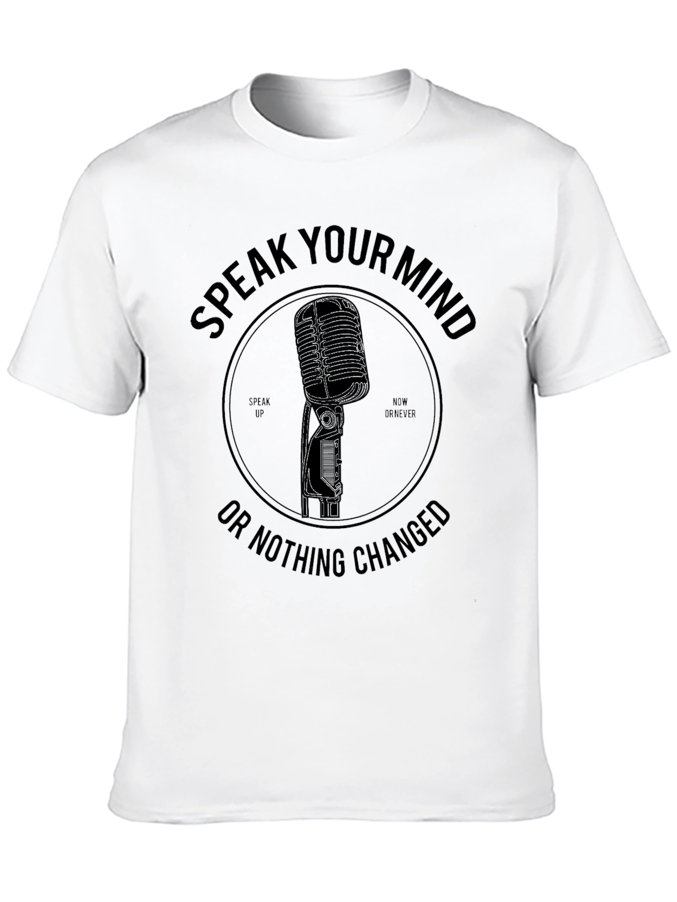 Speak Your Mind Black Graphic Tee