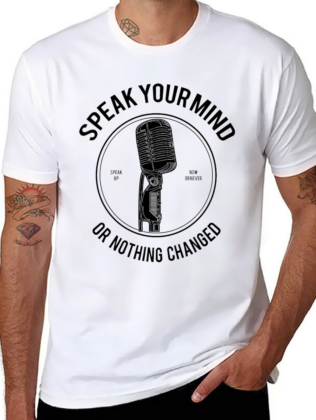 Speak Your Mind Black Graphic Tee
