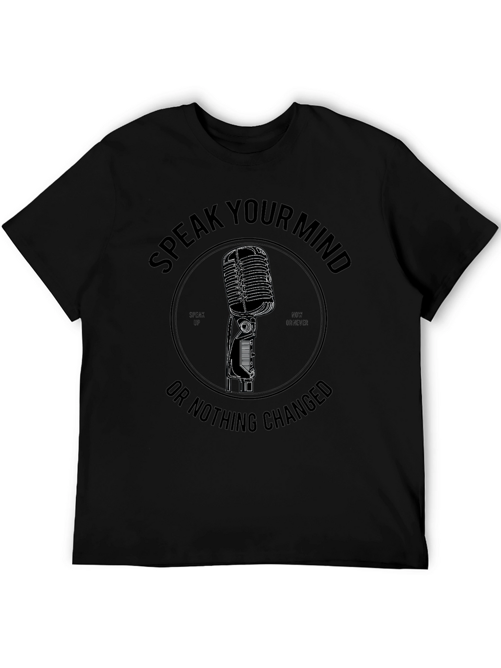 Speak Your Mind Black Graphic Tee