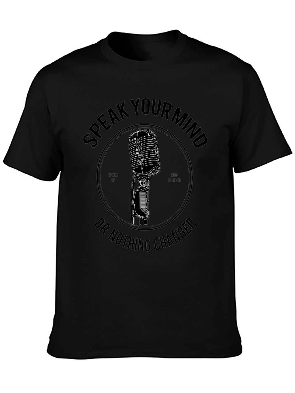 Speak Your Mind Black Graphic Tee
