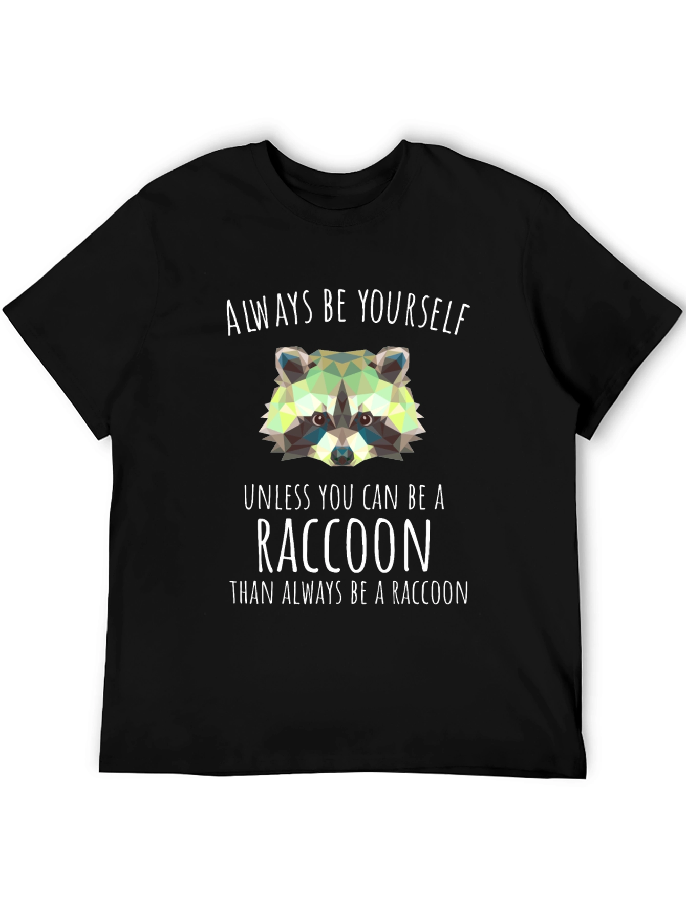 Always Be a Raccoon T-Shirt - Novelty Graphic Tee