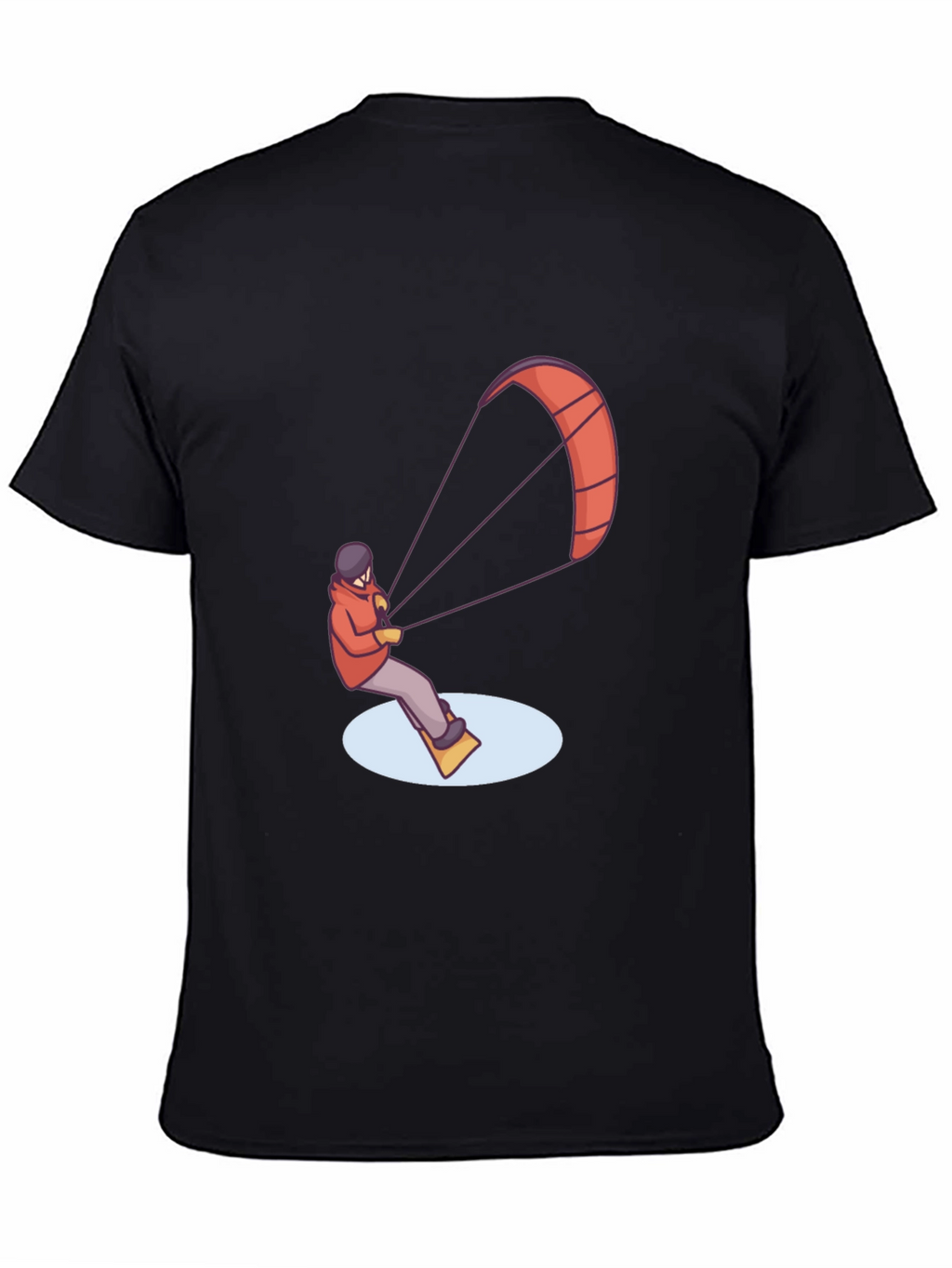 Kitesurfing Graphic Tee - Black