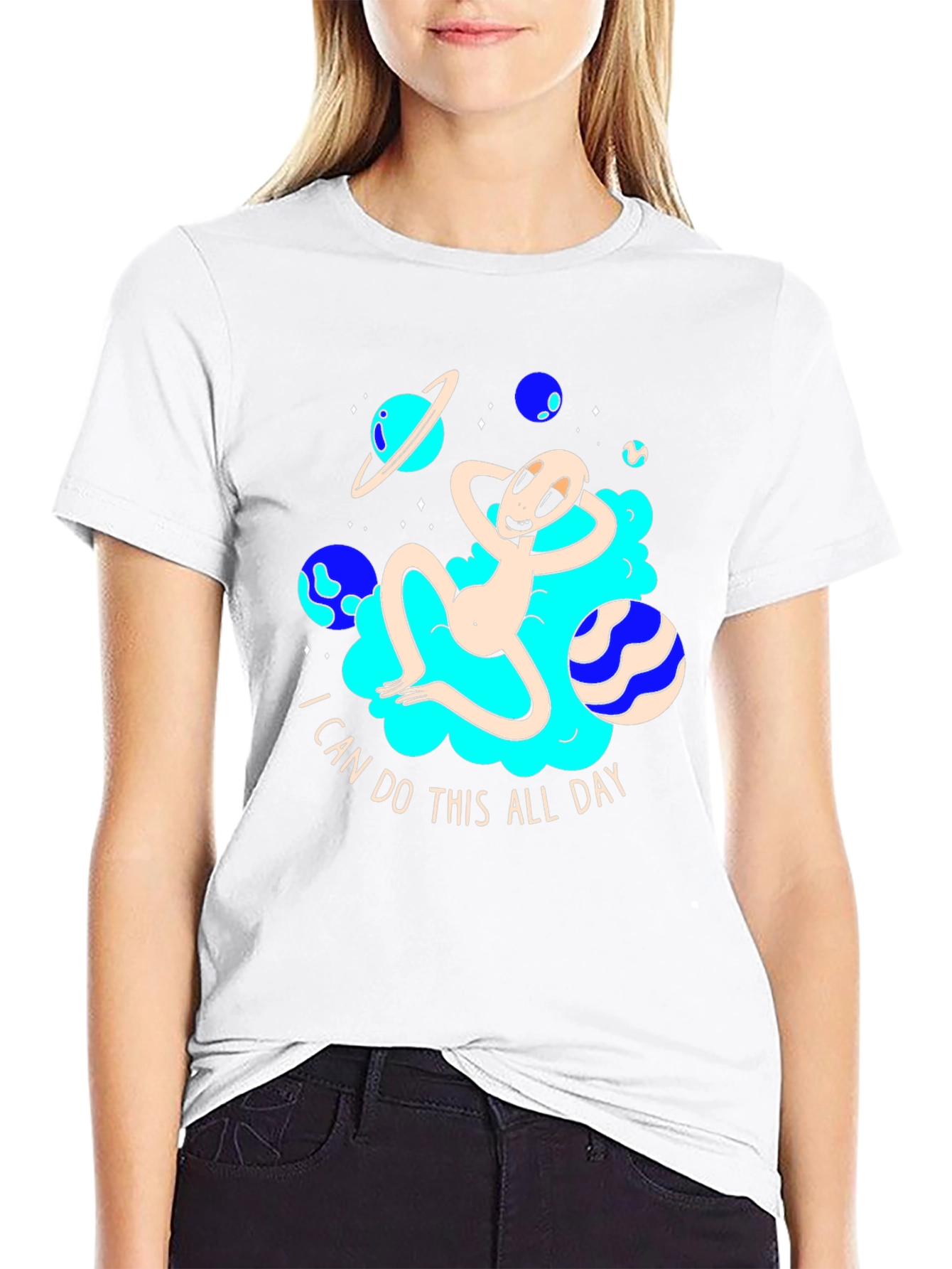 Cosmic Alien T-Shirt - I Can Do This All Day