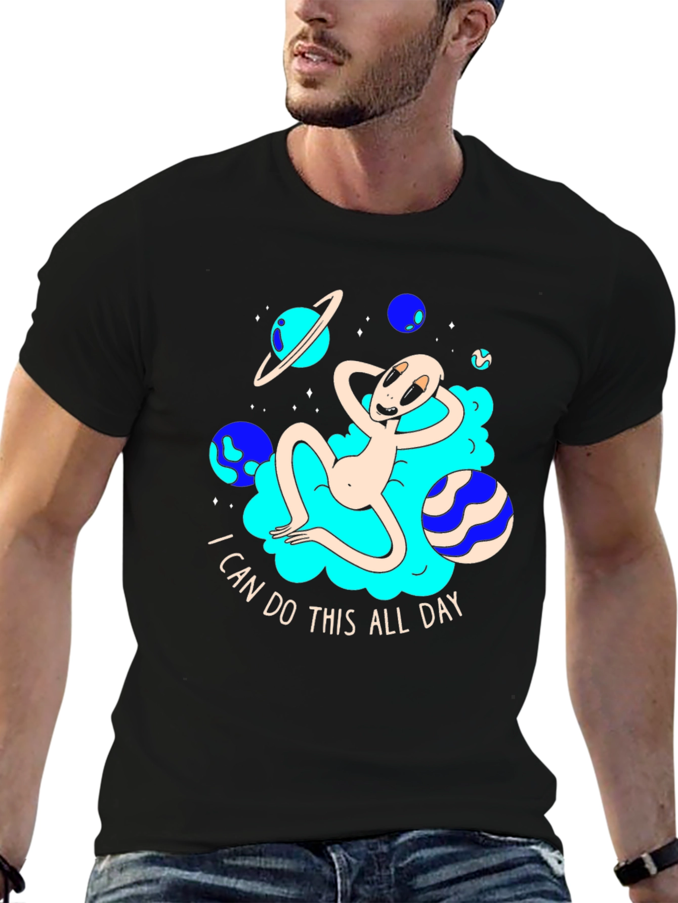 Cosmic Alien T-Shirt - I Can Do This All Day