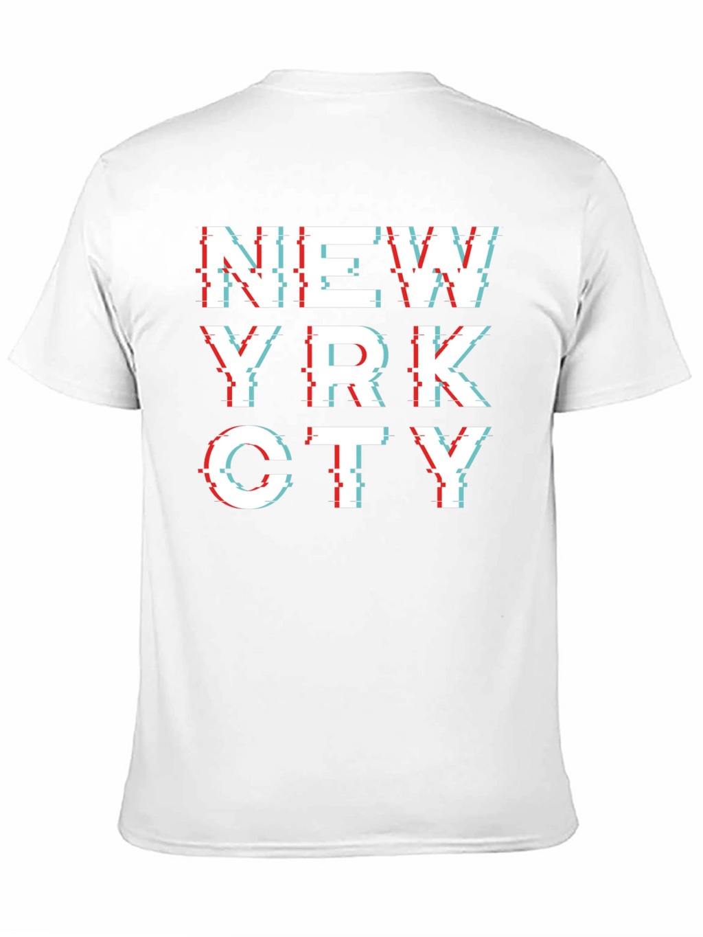 NYC Glitch Black Tee - City Style T-Shirt