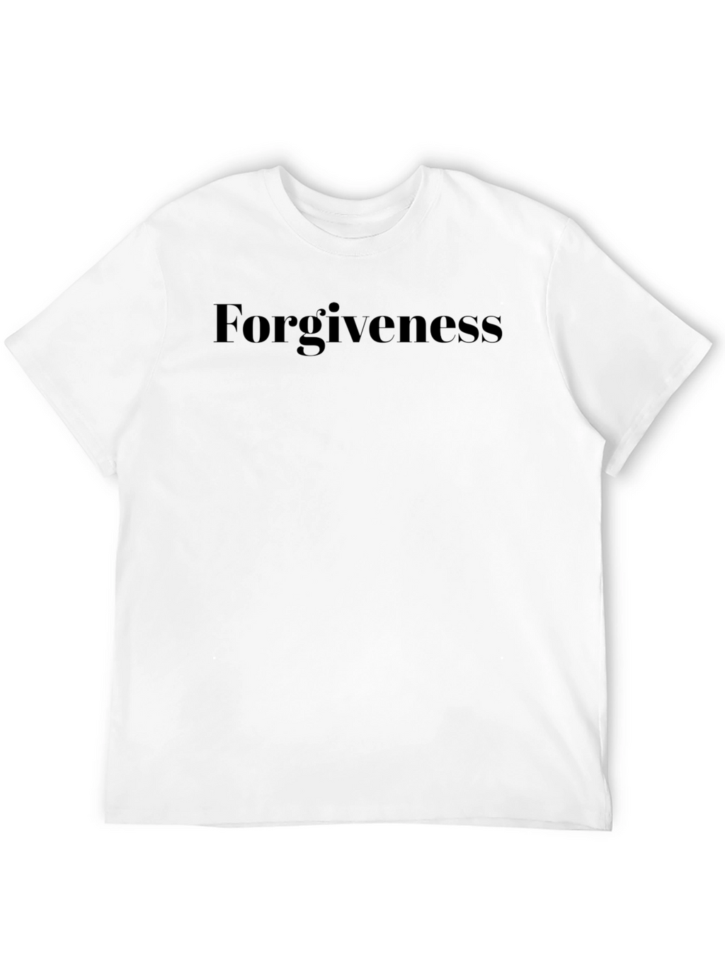 Forgiveness Graphic Print Black T-Shirt