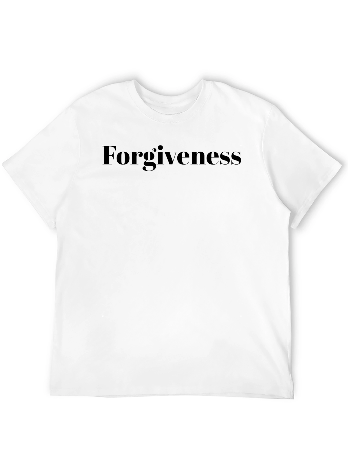 Forgiveness Graphic Print Black T-Shirt