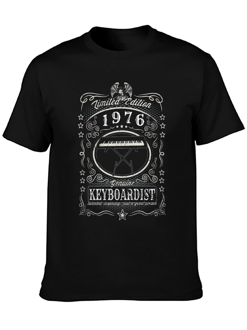 Limited Edition 1976 Keyboardist Graphic T-Shirt