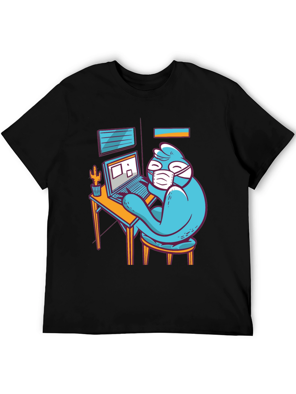 Stay Home Work T-Shirt - Funny Bird Design