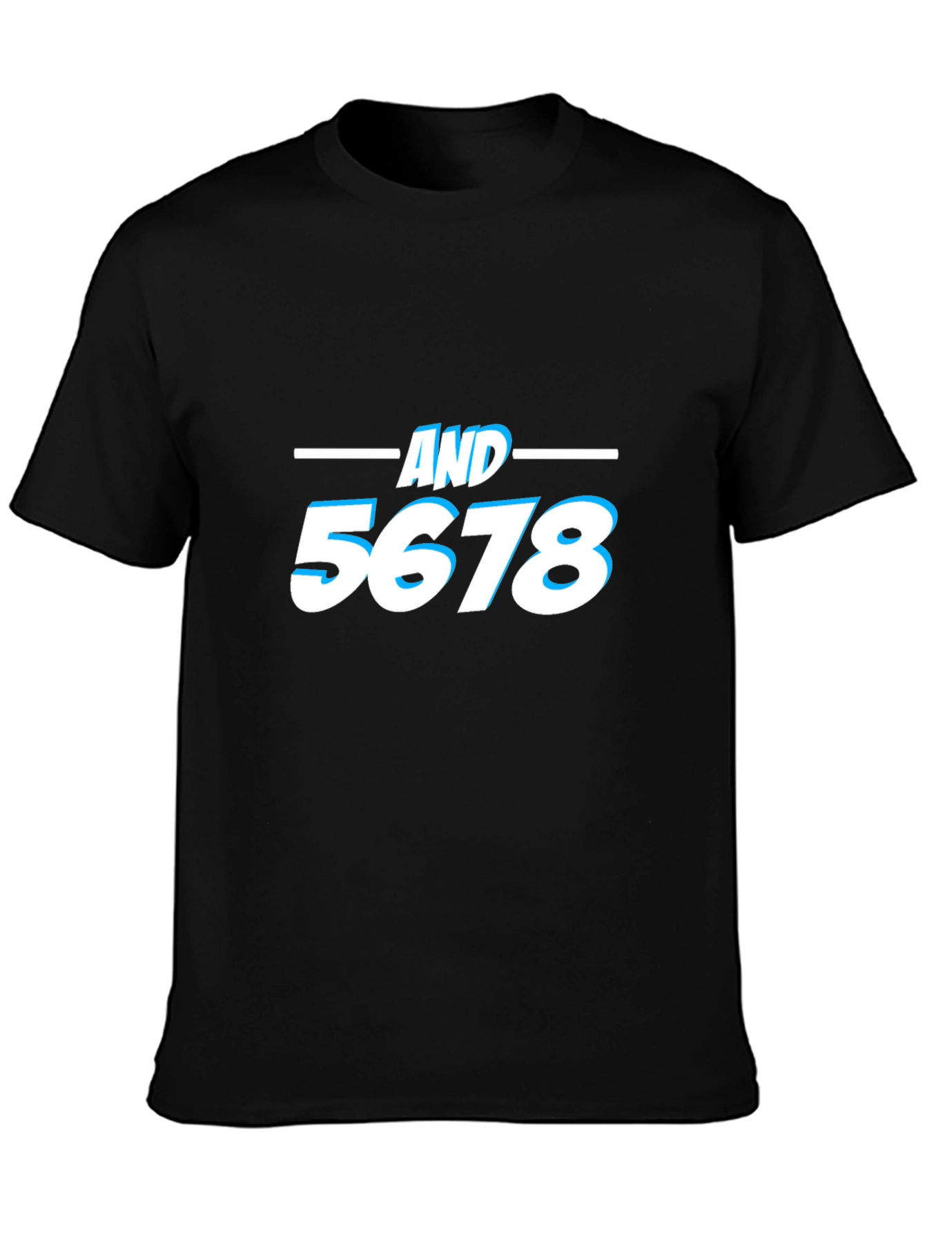 AND 5678 Dance T-Shirt - Black Cotton Tee