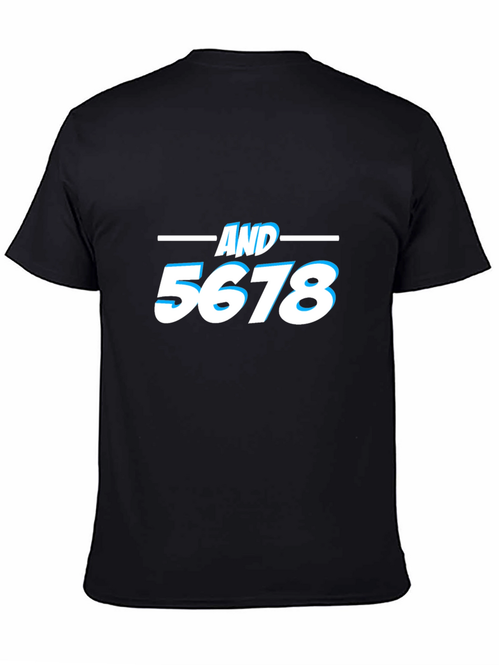 AND 5678 Dance T-Shirt - Black Cotton Tee
